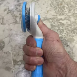 Recebi a Escova de Remoção de Pêlo de Cão Autolimpante da cliente B***e.