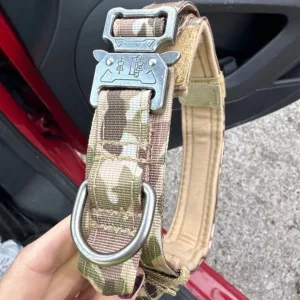 Coleira Tática para Cão com Fivela de Metal recebida do cliente J****n.
