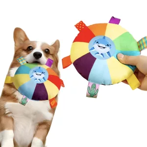 dog chew toy, dog squeaky toy, dog flying disc