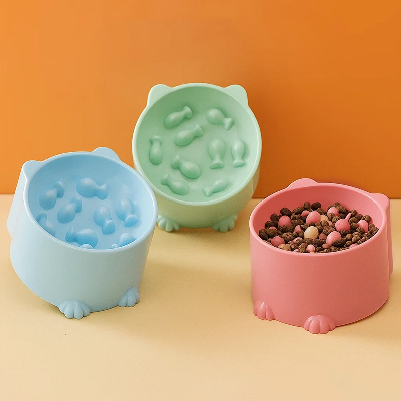 elevated cat bowl, raised cat bowl, cat bowl stand