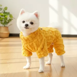 Casaco de Inverno Fofo para Cachorro Fleece Macio