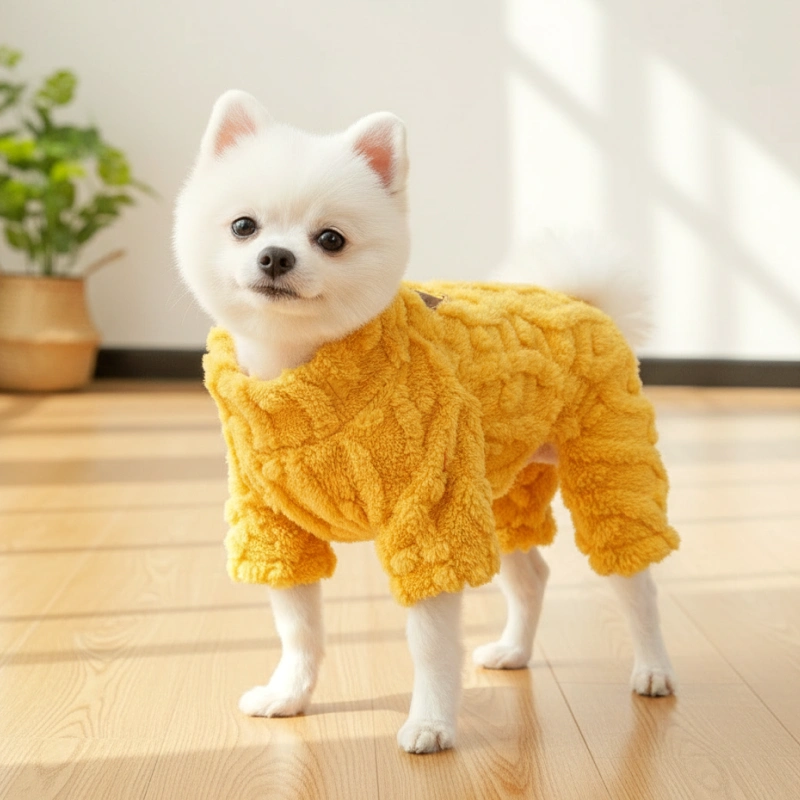 Casaco de Inverno Fofo para Cachorro Fleece Macio